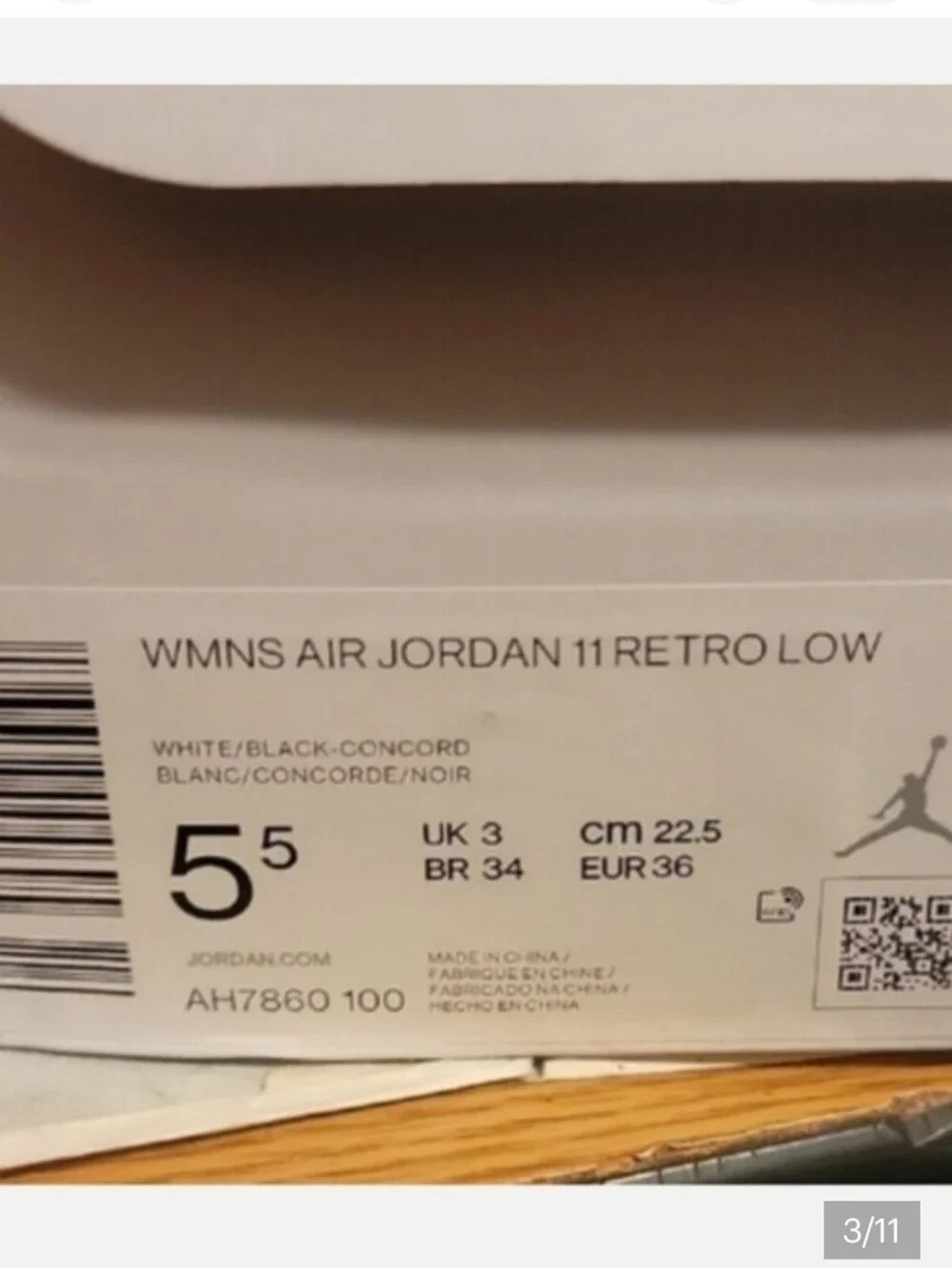 Jordan White, Blue and Black Low-Top Sneakers